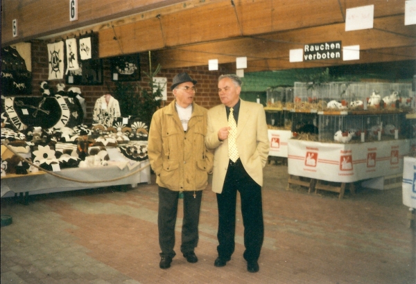 Foto Günter Dreffke und Franz Gerger bei der 17. ADRC-Schau in Klecken